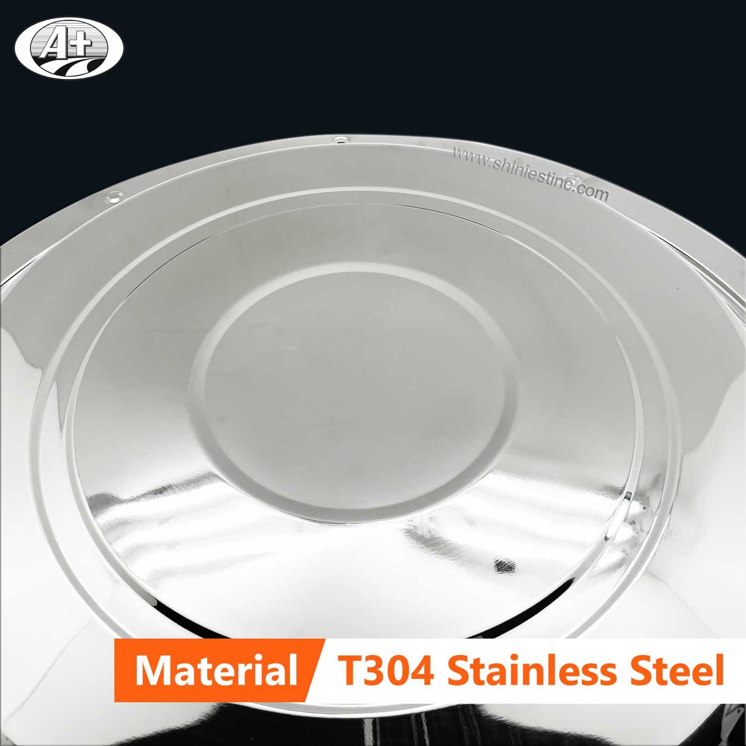 (11225F) 22.5＂Stainless Steel (New Swedish Style) Front Wheel Cover for Trucks/Buses