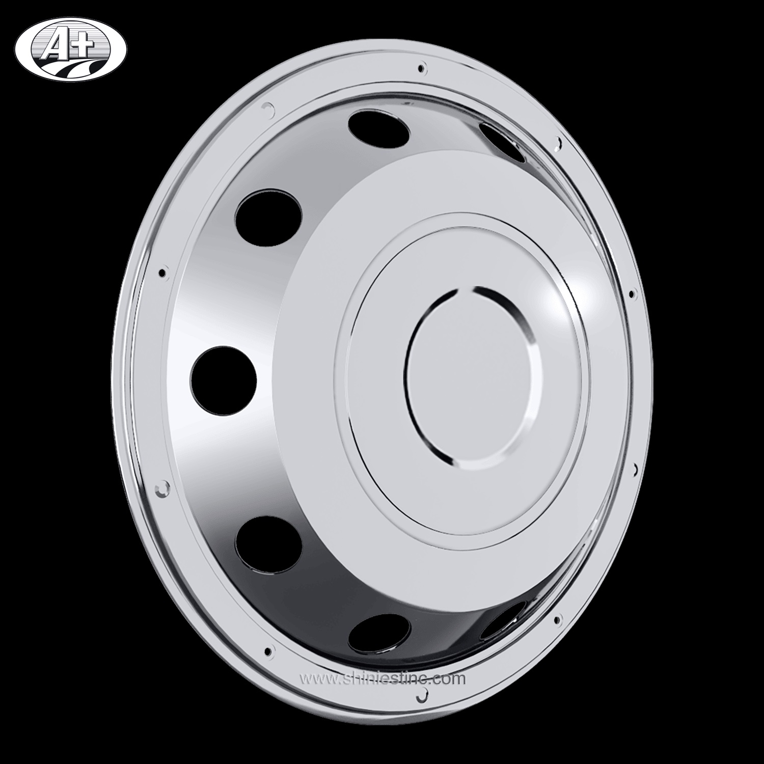 (11225F) 22.5＂Stainless Steel (New Swedish Style) Rear Wheel Cover for Trucks/Buses