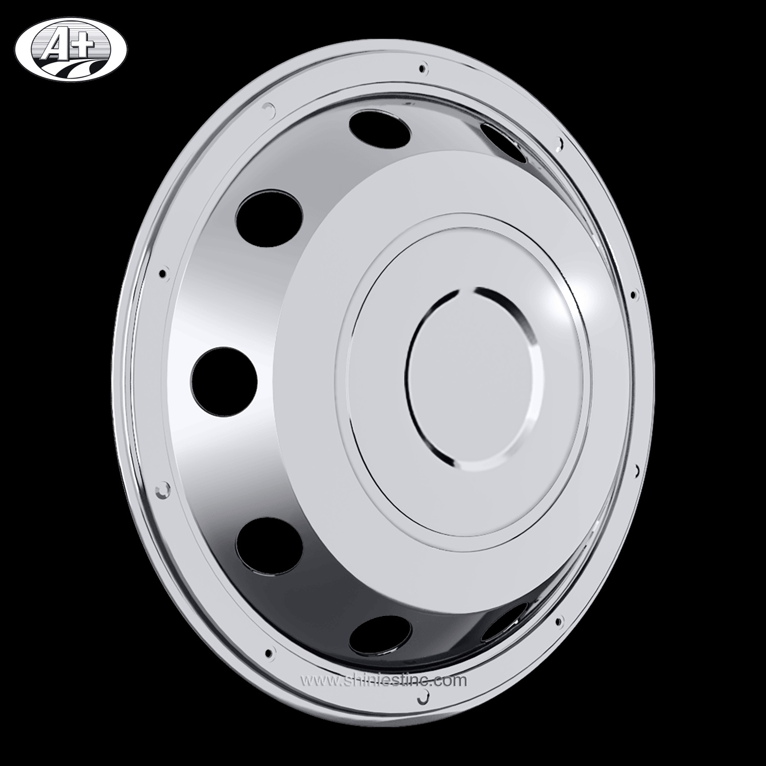 (11225F) 22.5＂Stainless Steel (New Swedish Style) Front Wheel Cover for Trucks/Buses