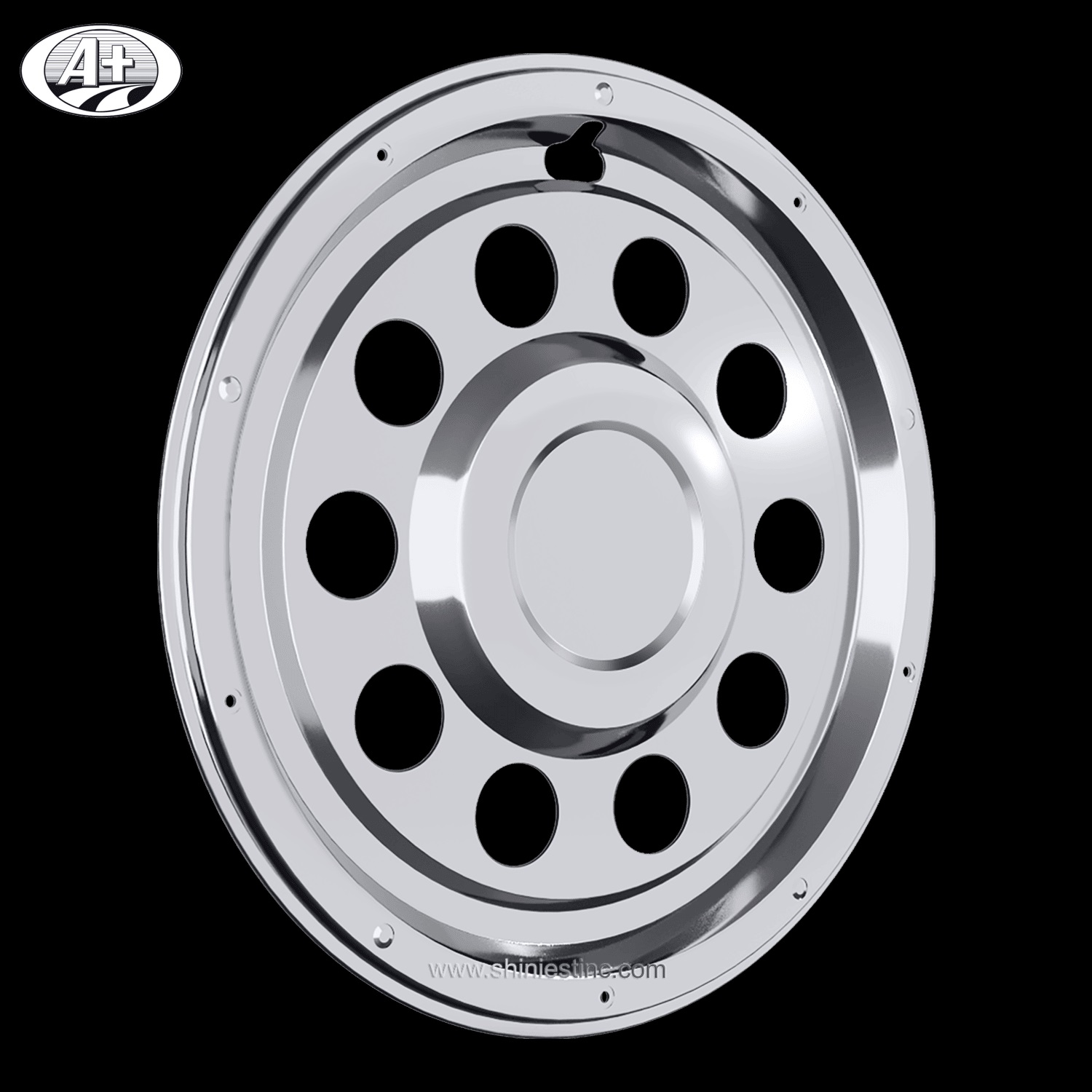 (11225R) 22.5＂Stainless Steel (New Swedish Style) Rear Wheel Cover for Trucks/Buses