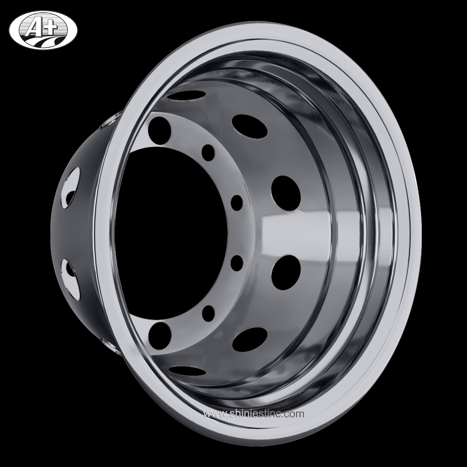 (70225RN-285) 22.5＂x 8.25＂T304 Stainless Steel Deep Wheel Liner for Rear Dual Wheel