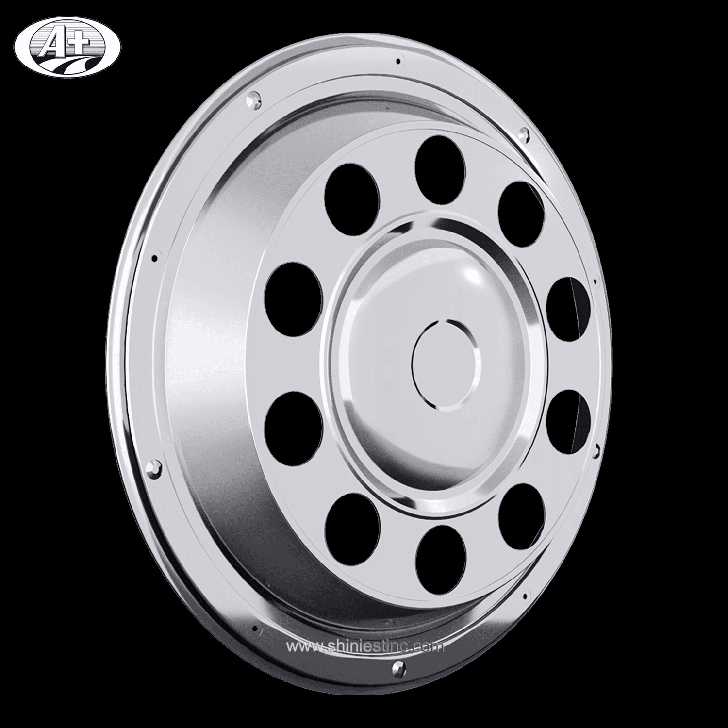 (10225F-A) 22.5＂Stainless Steel Front Wheel Cover for Trucks/Buses
