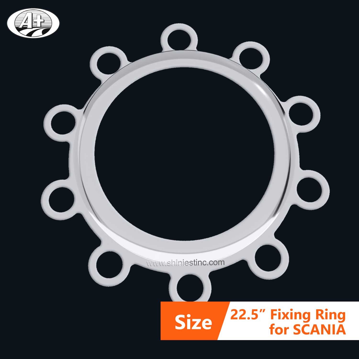 22.5＂T304 S/S Axle Cover Fixing Ring for Scania Rear Axle