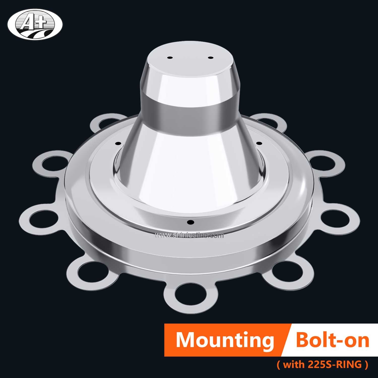 22.5＂T304 S/S Axle Cover Fixing Ring for Scania Rear Axle