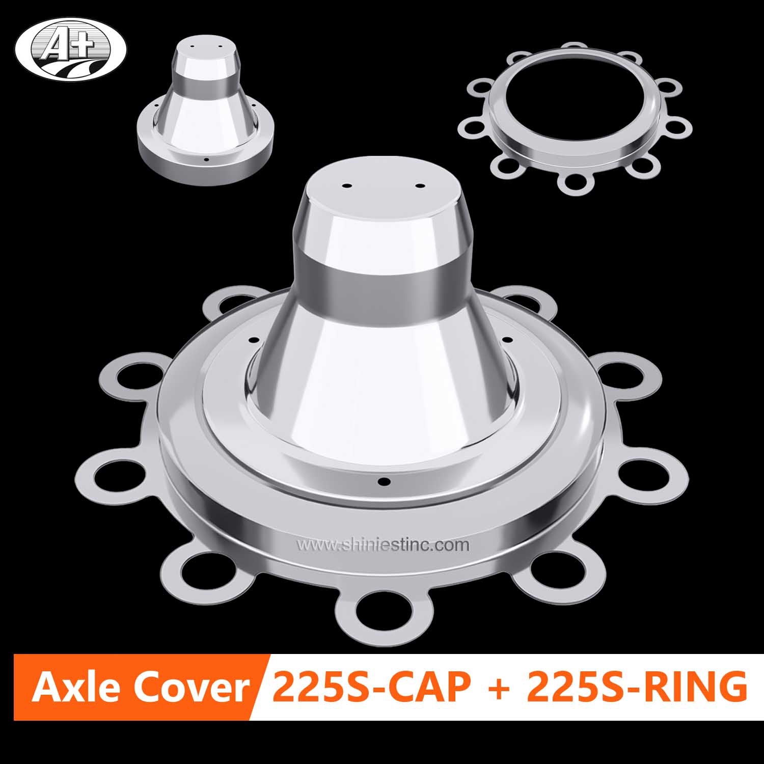 22.5＂T304 S/S Axle Cover Fixing Ring for Scania Rear Axle