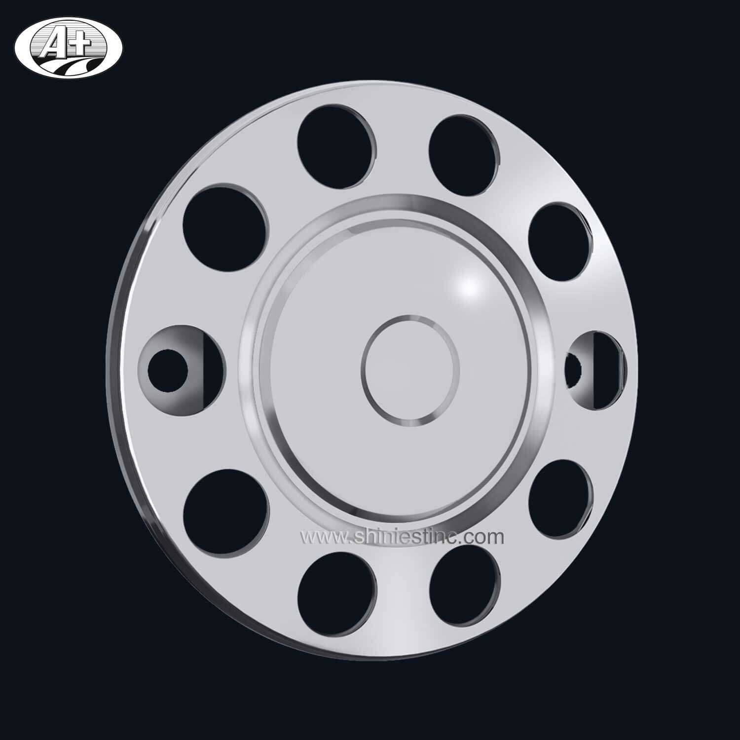 (15225F-A-AL) 22.5＂T304 S/S Protector Cover for Alloy Wheel (2 Brackets)