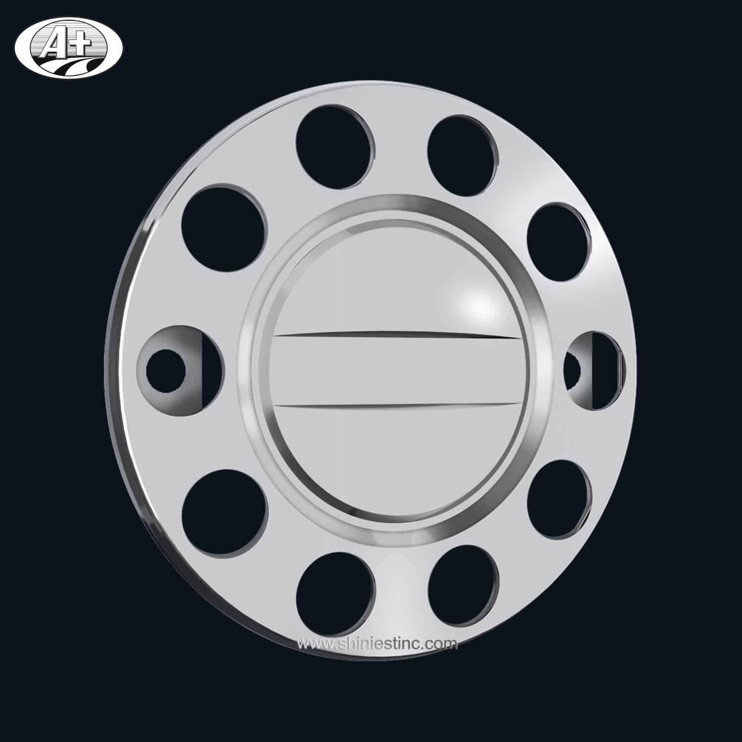 (15225F-P-A-AL) 22.5＂T304 Stainless Steel Protector Cover for Alloy Wheel (2 Brackets)