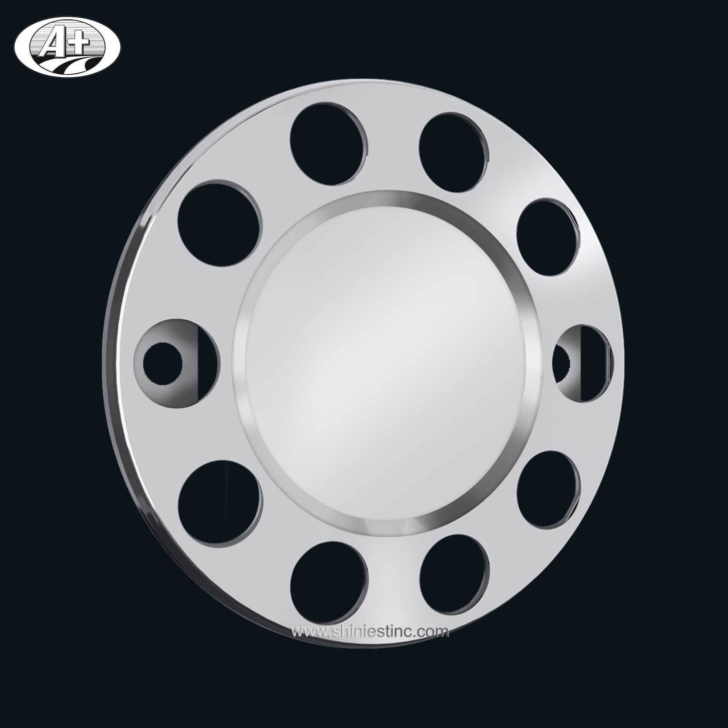 (15225F-P-AL) 22.5＂Protector Cover with Plain Flat Center for Alloy Wheel (2 Brackets)