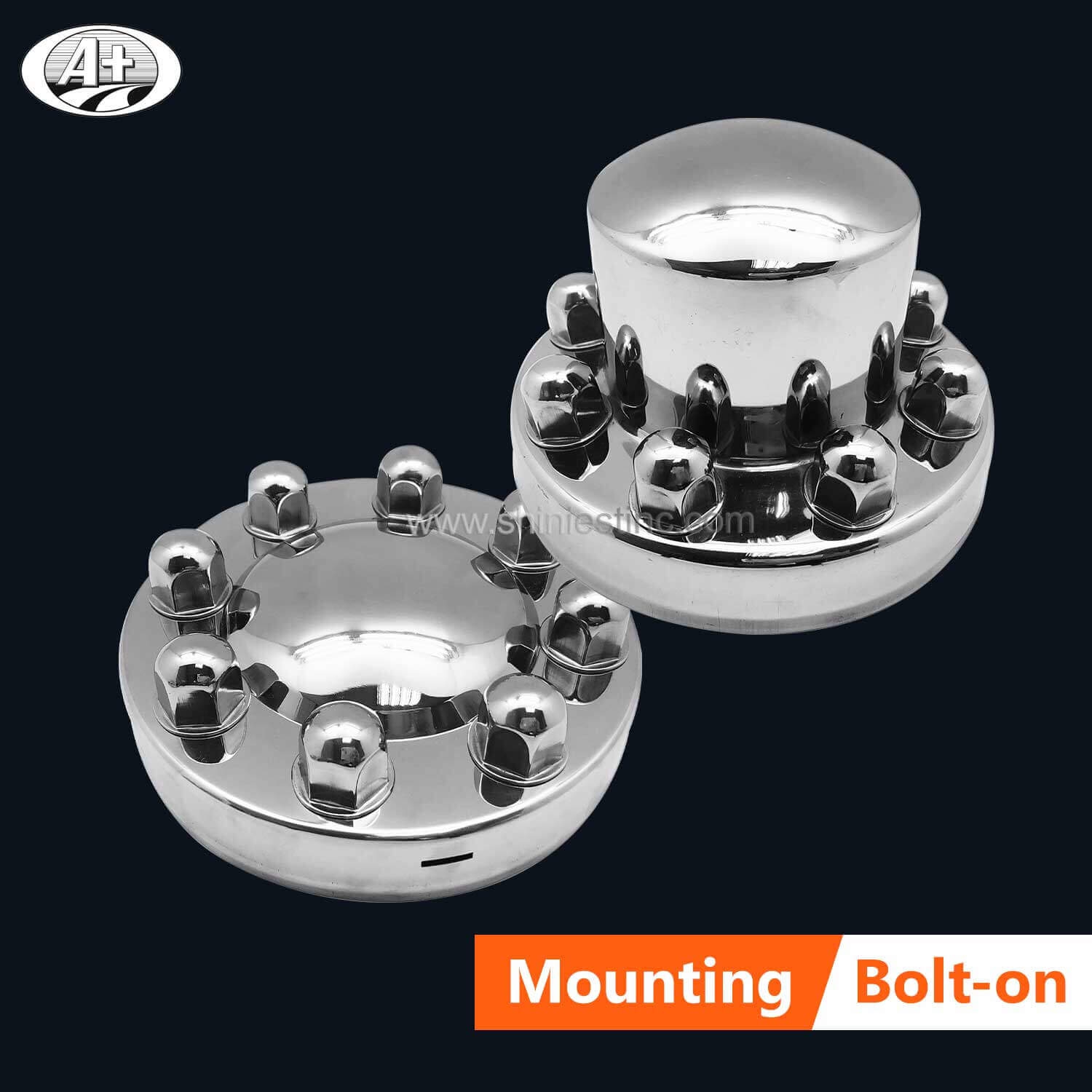 16＂x 6＂T304 S/S Wheel Cover Set for Ford F350 2W & GM C/K 2WD