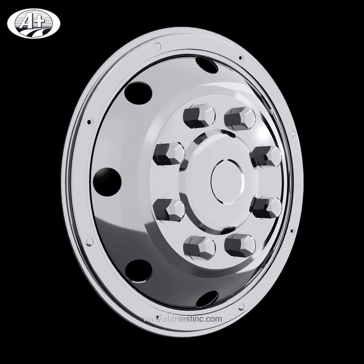 (20195F-A) 19.5＂T304 Stainless Steel (Deluxe Style) Front Wheel Trim