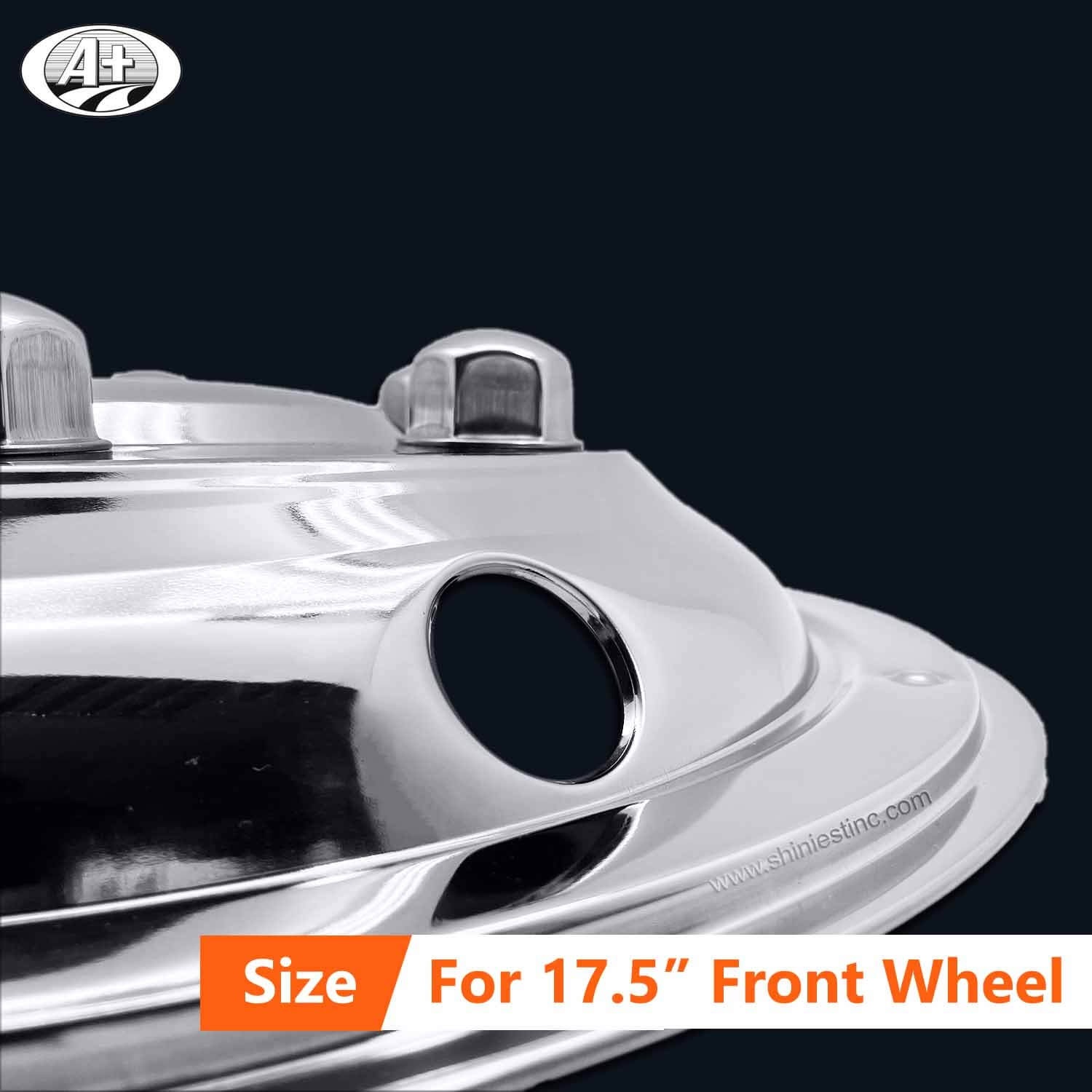 17.5＂T304 S/S Front Wheel Trim (Deluxe Style) for Trucks/Buses