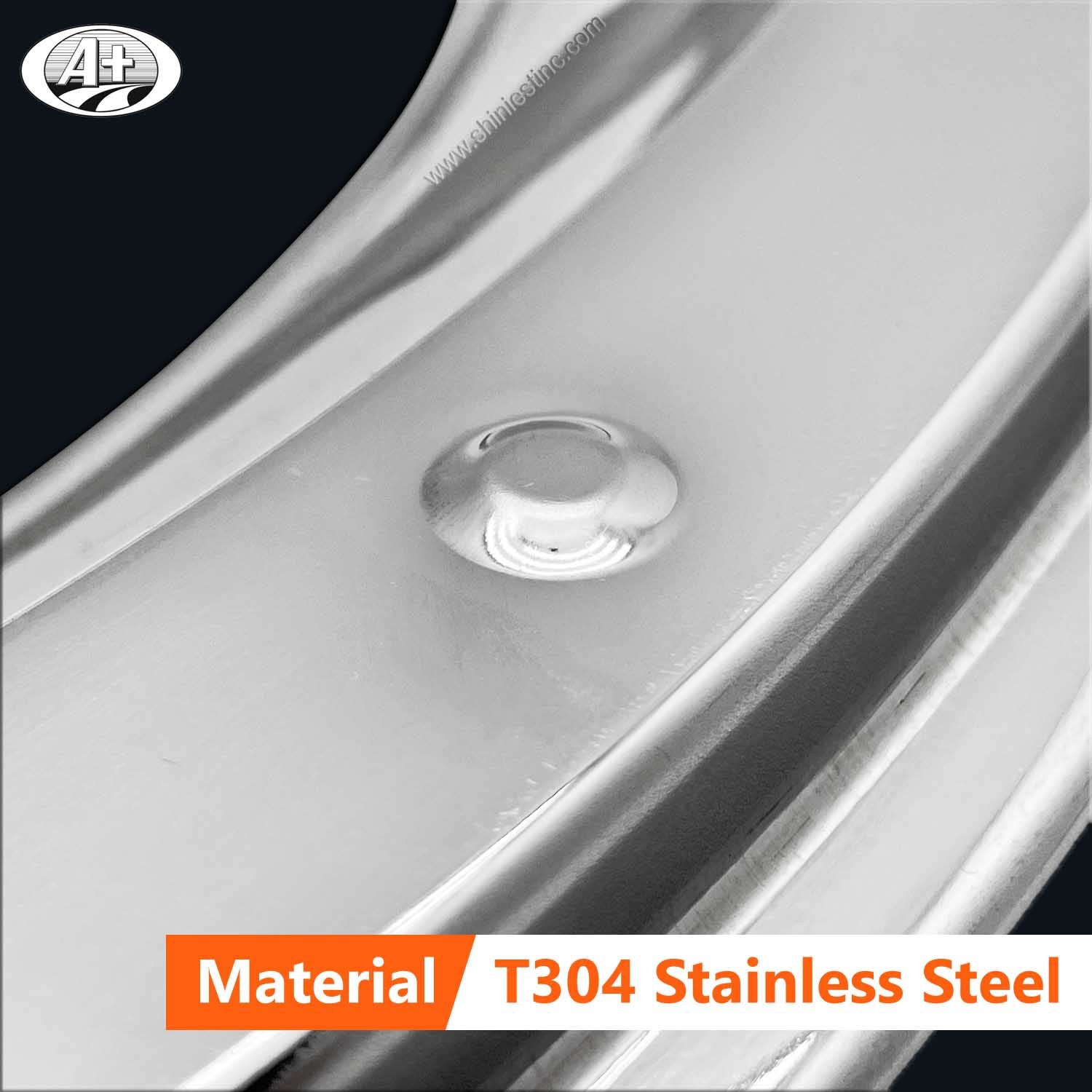 (40225S) 22.5＂Stainless Steel Wheel Trim Ring for Super Single Wheel (37mm Depth)