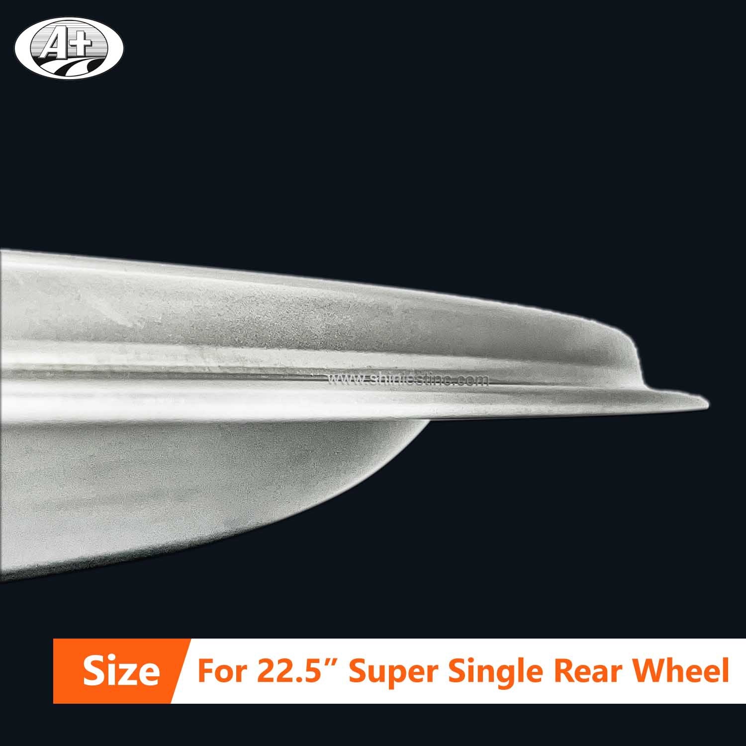 (40225S) 22.5＂Stainless Steel Wheel Trim Ring for Super Single Wheel (37mm Depth)