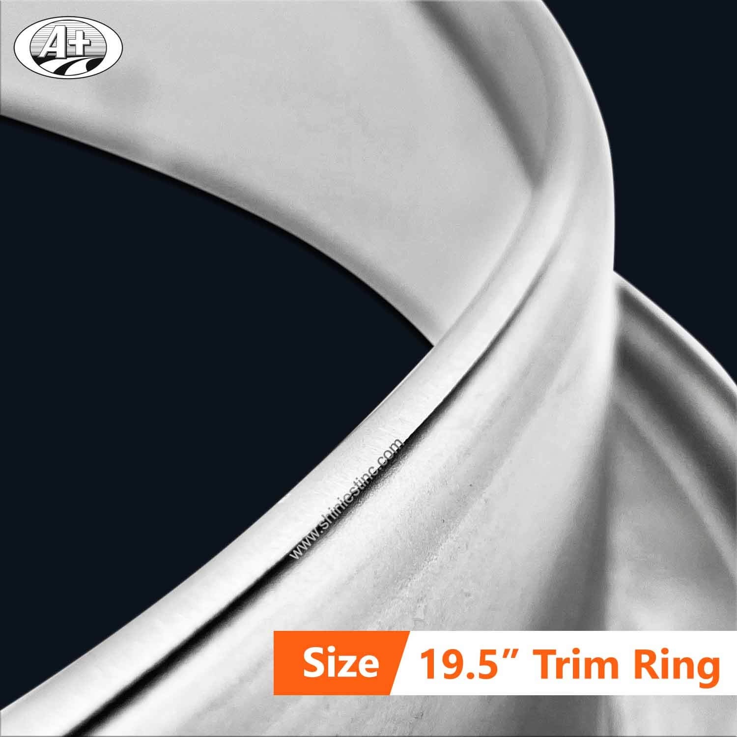 (30195R-82) 19.5＂T304 Stainless Steel Wheel Trim Ring for Rear Wheel (82mm Depth)