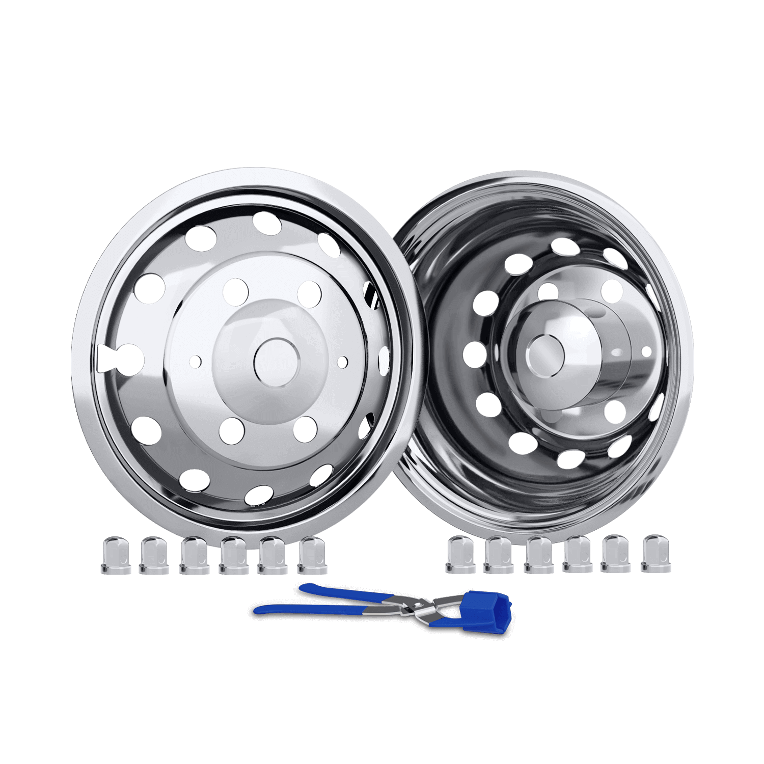 (51016) 16＂T304 S/S Wheel Cover Set for Ford Transit 350HD, 2014~up