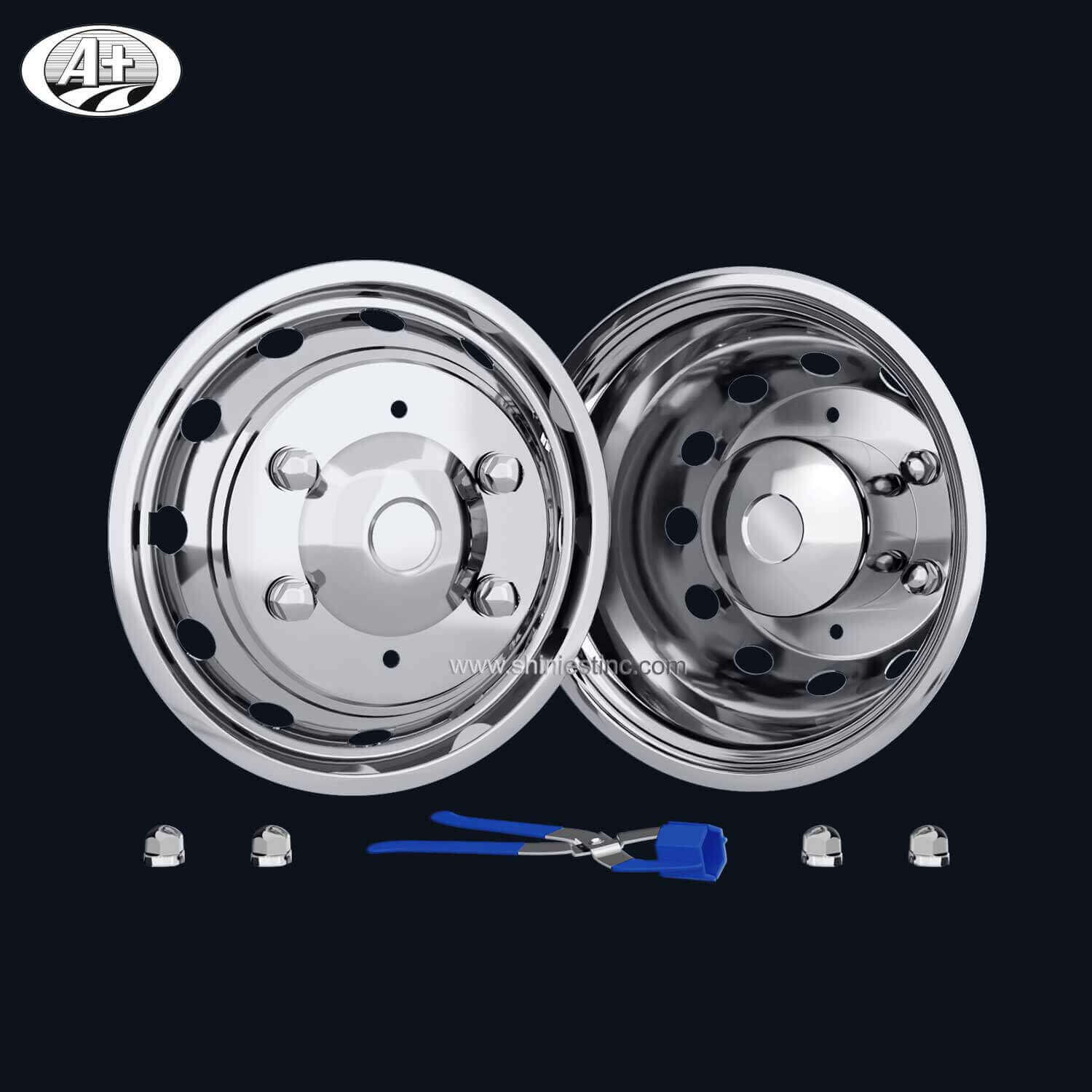 (70017-12) 17＂T304 S/S Wheel Cover Set for VW Crafter 50 LWB