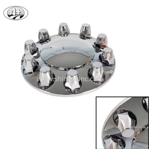 22.5 Plastic Chrome Wheel Cover –  Rear Axle Dome ABS Hubcap