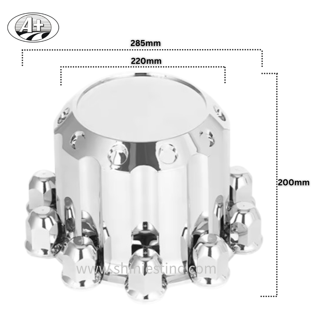 Wholesale Flat Front Axle Cover for 22.5 Inch with Chrome ABS