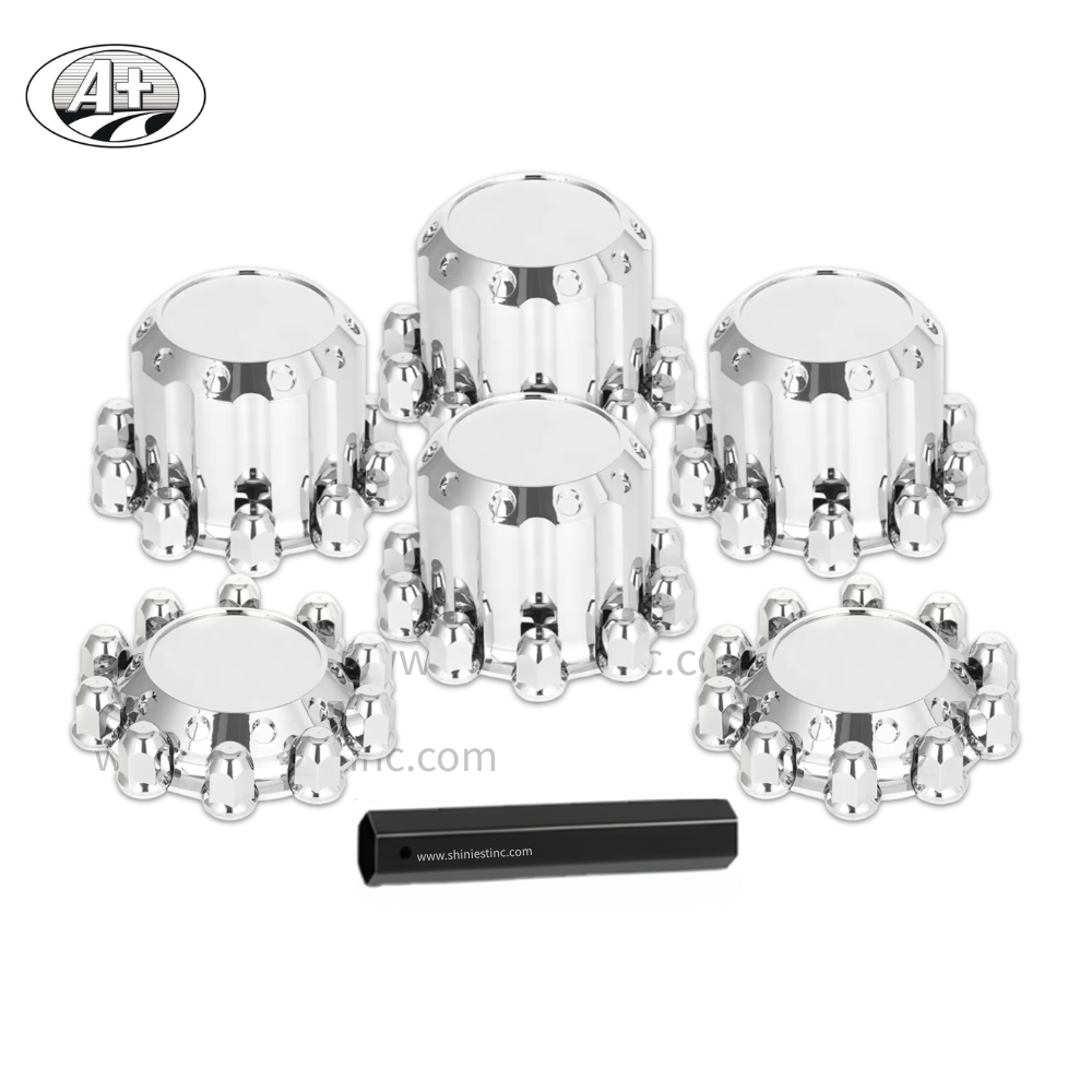 Wholesale Flat Front Axle Cover for 22.5 Inch with Chrome ABS