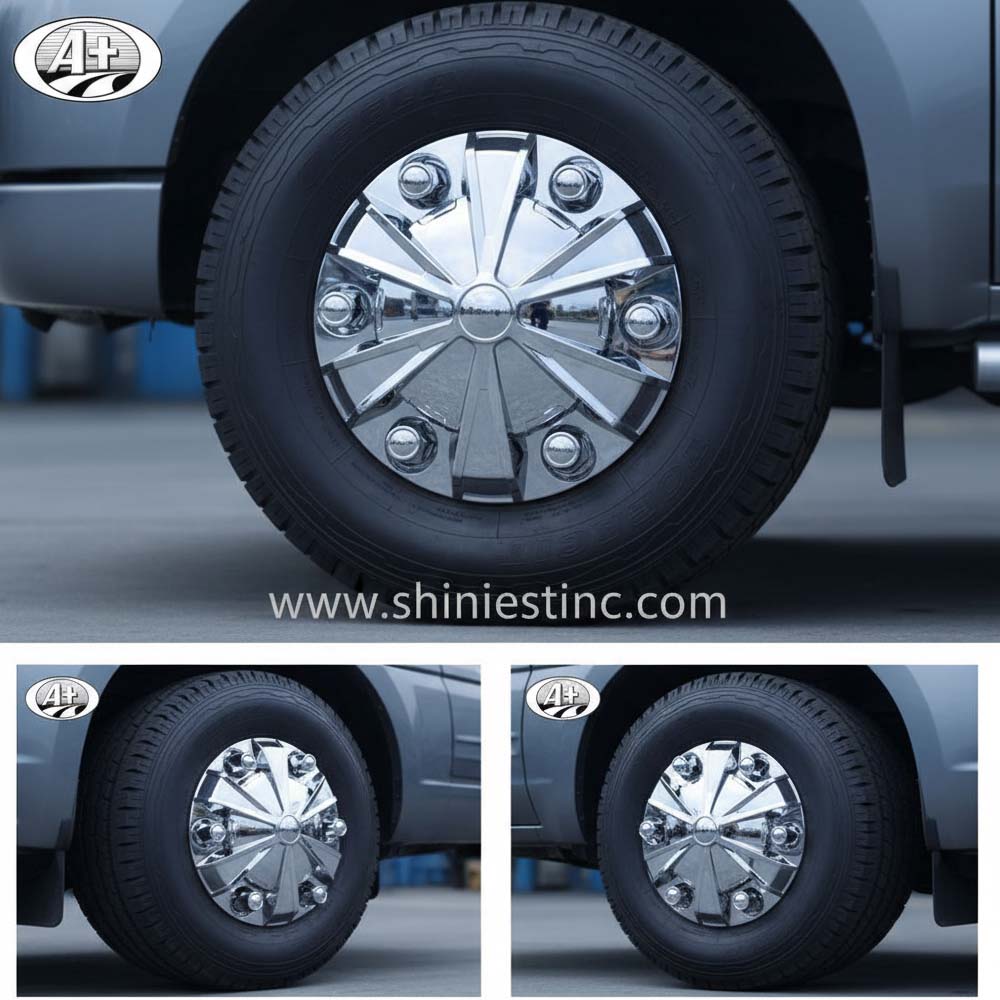 22.5” Chrome ABS Wheel Cover for Trucks with 350mm Diameter