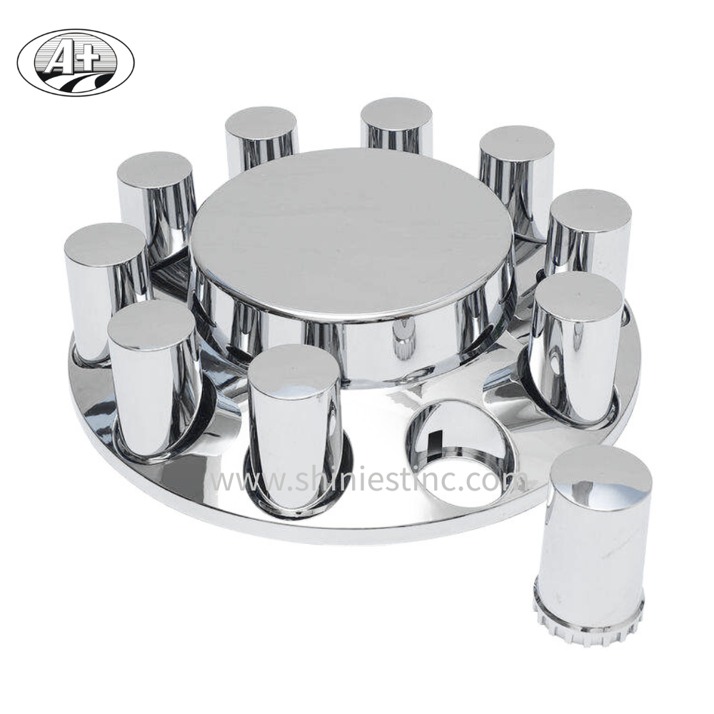 Flat Style Rear Axle Cover for 22.5 Inch with Chrome ABS