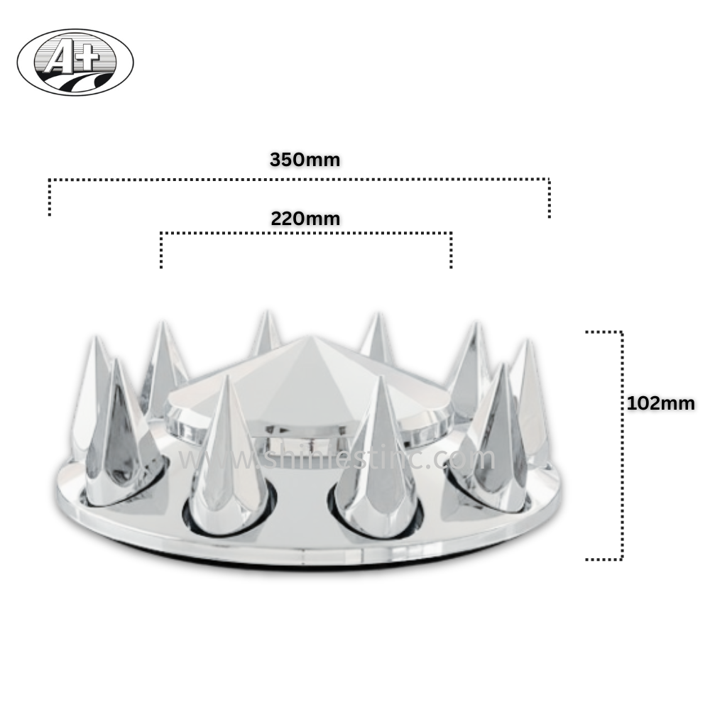 22.5” Wholesale Spike Axle Cover for Rear Wheels with ABS Chrome