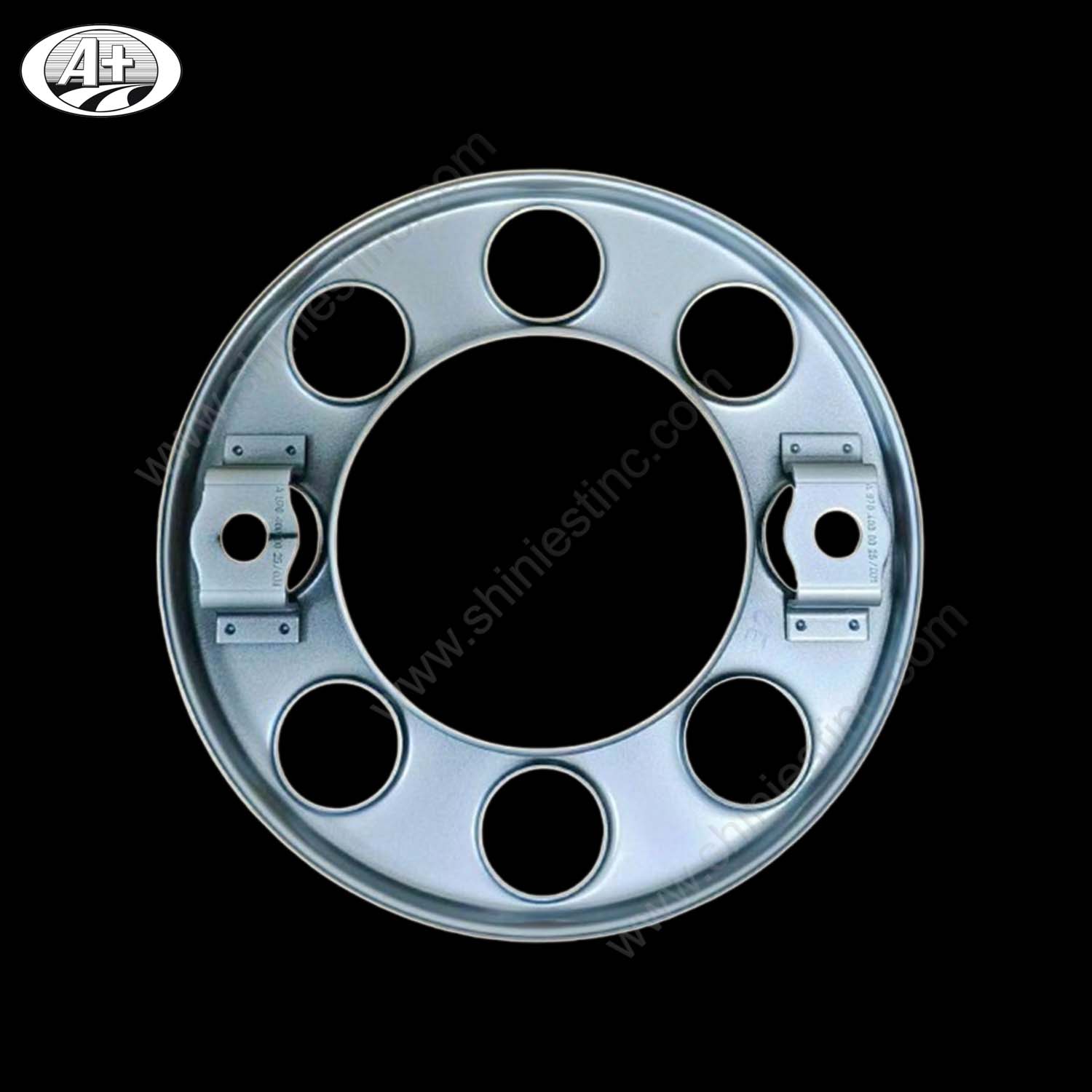 19.5” OE Benz Wheel Cover for Trucks with Silver Gray 2mm Steel Ring