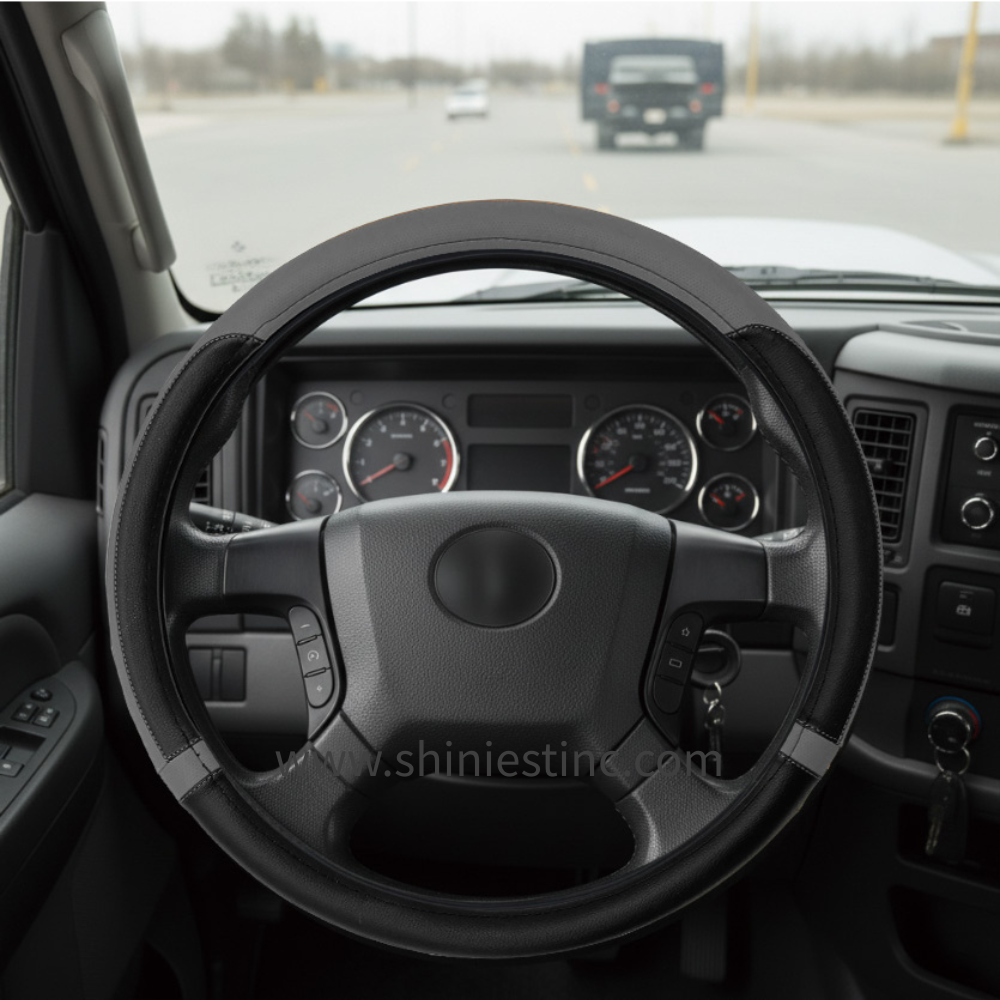 Performance Grip PU Dual-Tone Steering Wheel Covers for 18 Inch / 45 Cm
