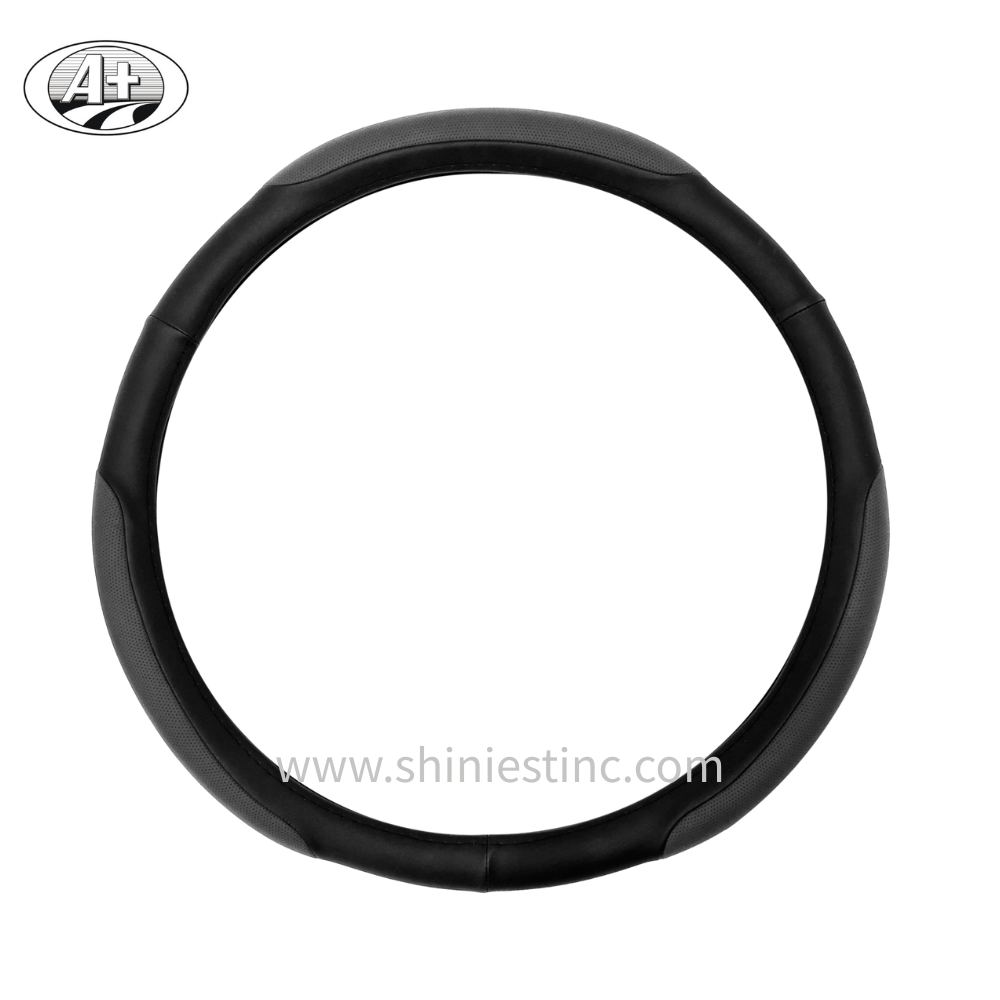 Steering Wheel Covers Sleeve for 18” (45cm) with Gray-Black Anti-Slip Grip