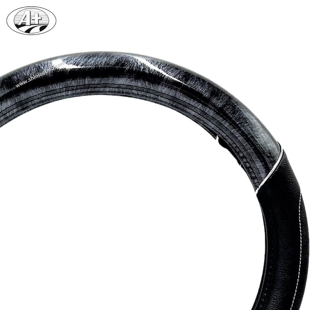 Woodgrain Steering Wheel Cover for Trucks with 45cm Universal Fit