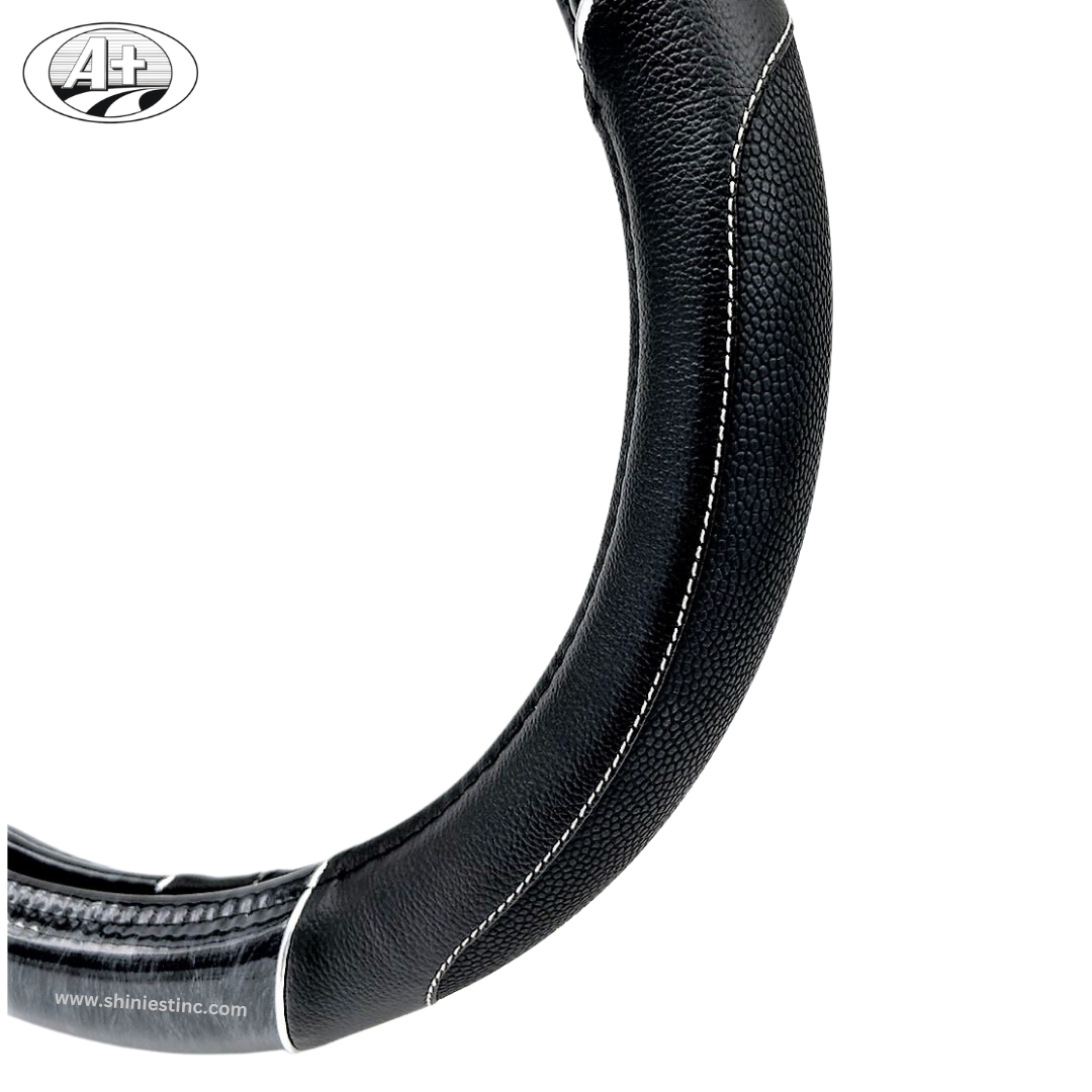 Woodgrain Steering Wheel Cover for Trucks with 45cm Universal Fit