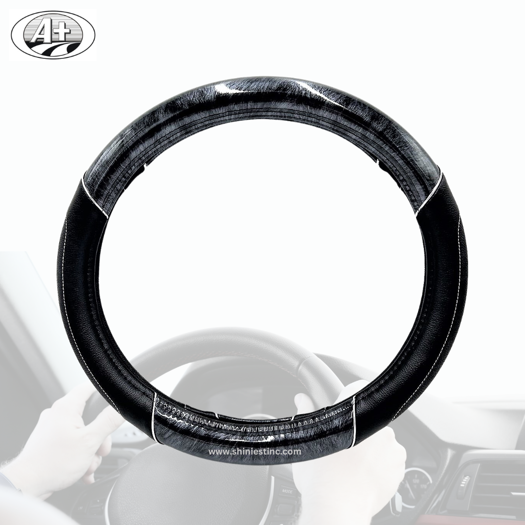 Woodgrain Steering Wheel Cover for Trucks with 45cm Universal Fit