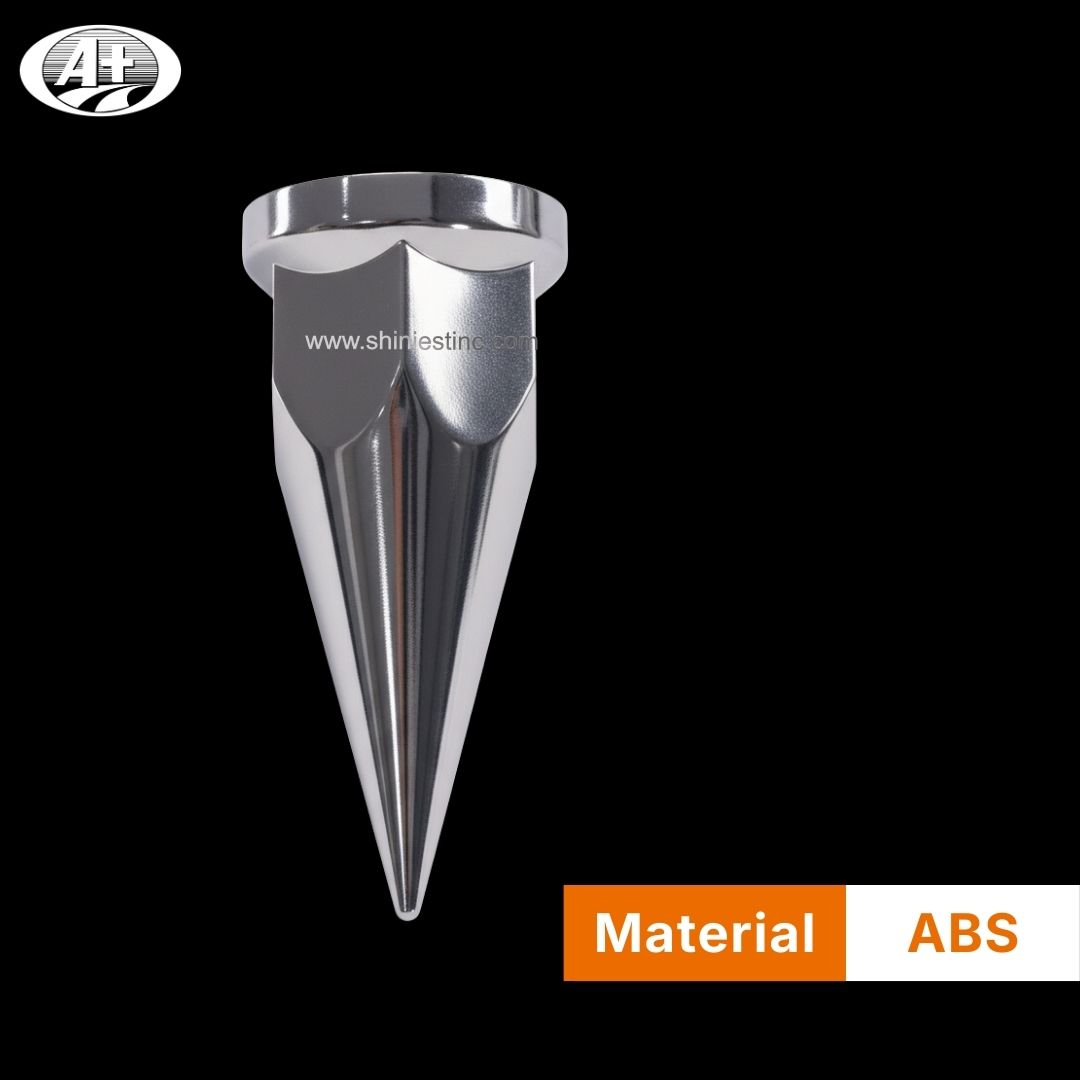 Us 22.5” ABS Chrome Spiked 32mm Wheel Nut Cover