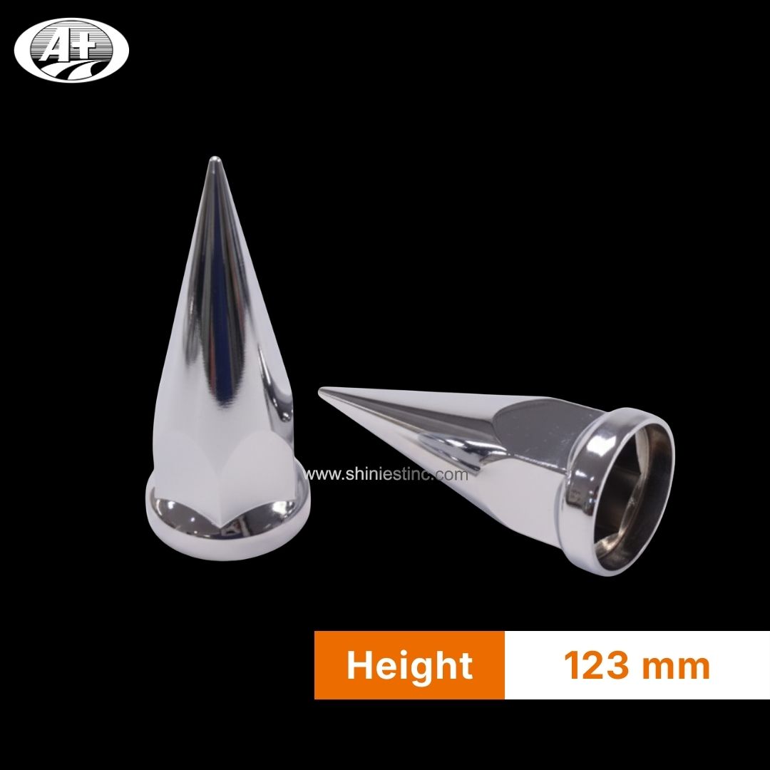 Us 22.5” ABS Chrome Spiked 32mm Wheel Nut Cover