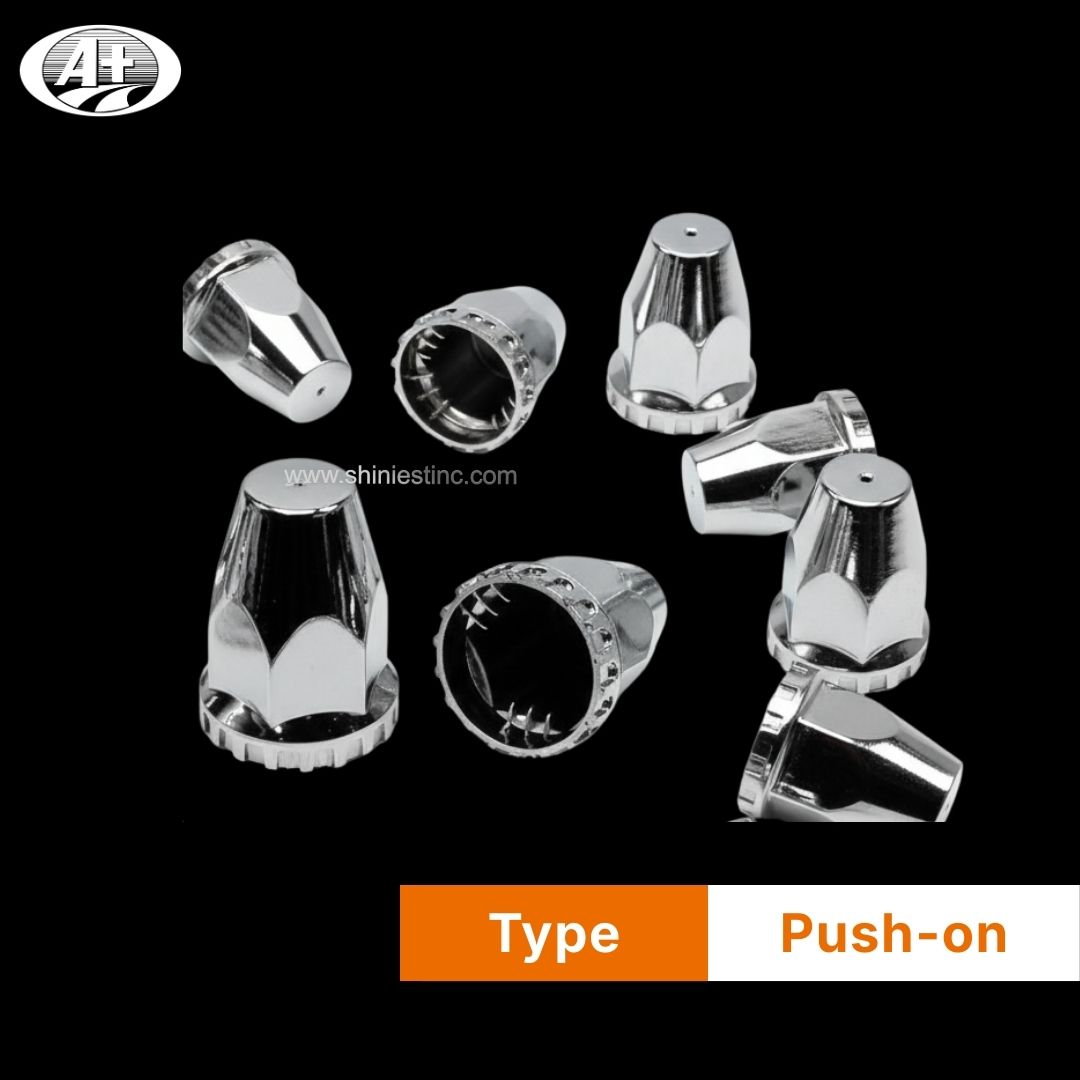 Us 22.5” ABS Chrome 33mm Hex Wheel Nut Cover