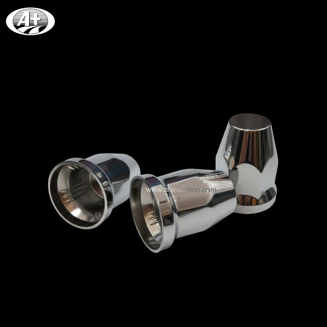 Us 22.5” ABS Chrome 33mm Round Wheel Nut Cover