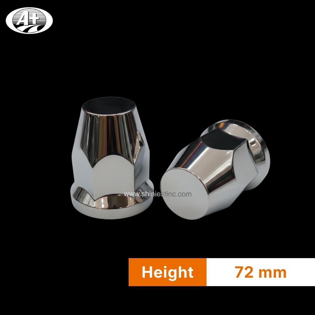 Us 22.5” ABS Chrome 33mm Round Wheel Nut Cover