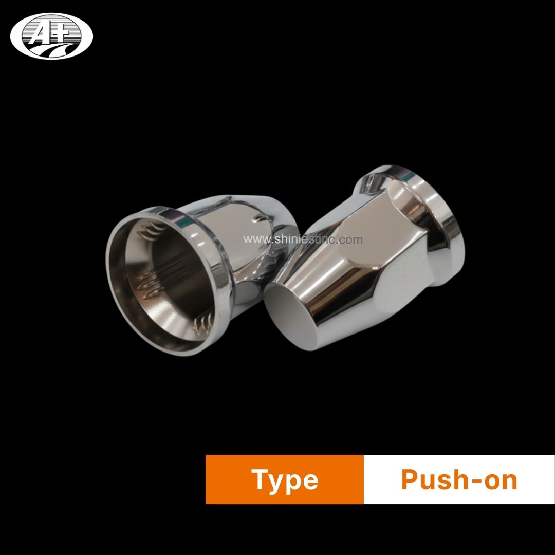 Us 22.5” ABS Chrome 33mm Round Wheel Nut Cover