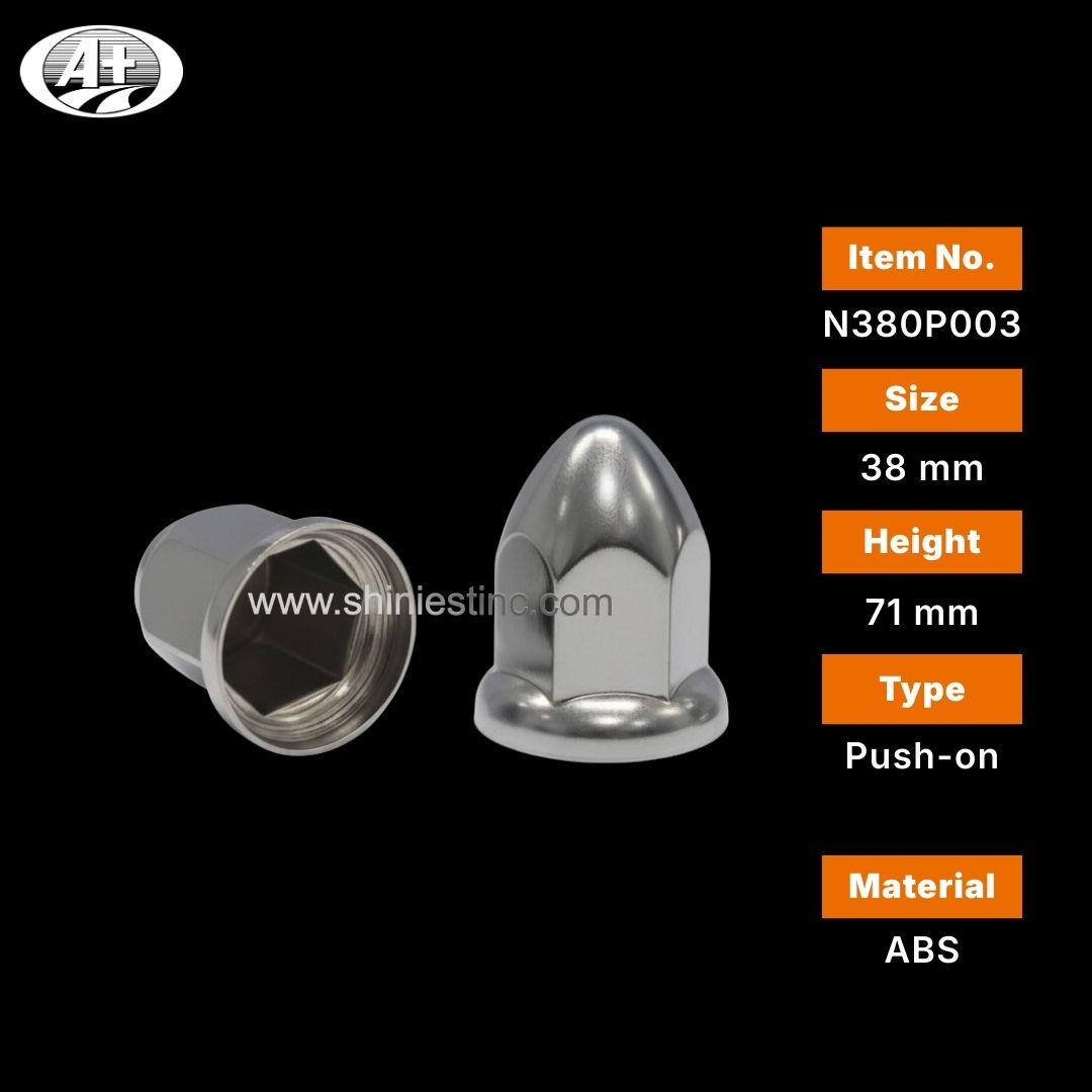 Us 22.5” Chrome Dome 38mm Wheel Cover