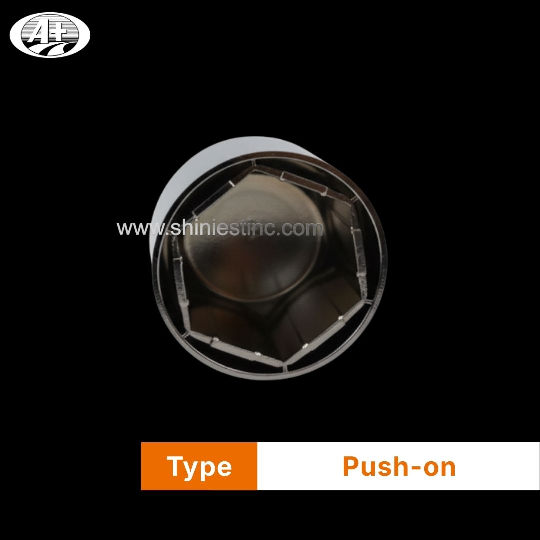 38mm Chrome Conical Cover for Us 22.5” Wheels