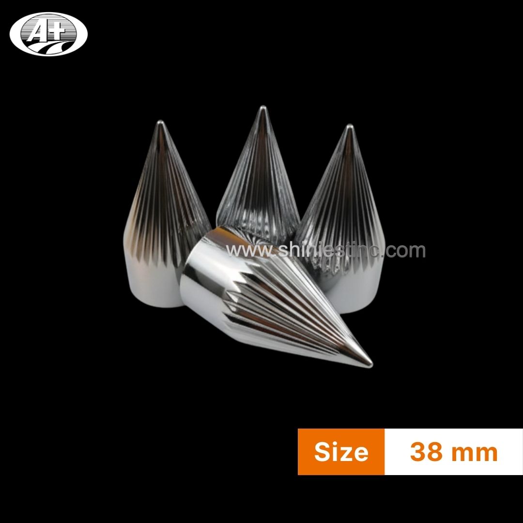 38mm Chrome Conical Cover for Us 22.5” Wheels