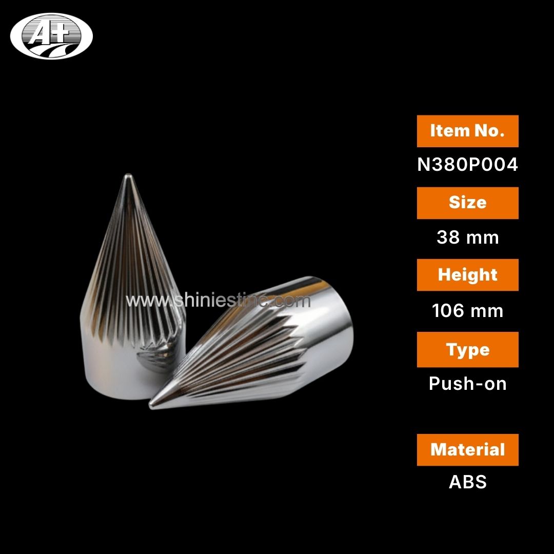 38mm Chrome Conical Cover for Us 22.5” Wheels