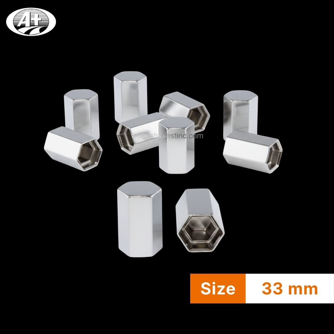 Us 22.5” ABS Chrome 33mm Hex Nut Cover