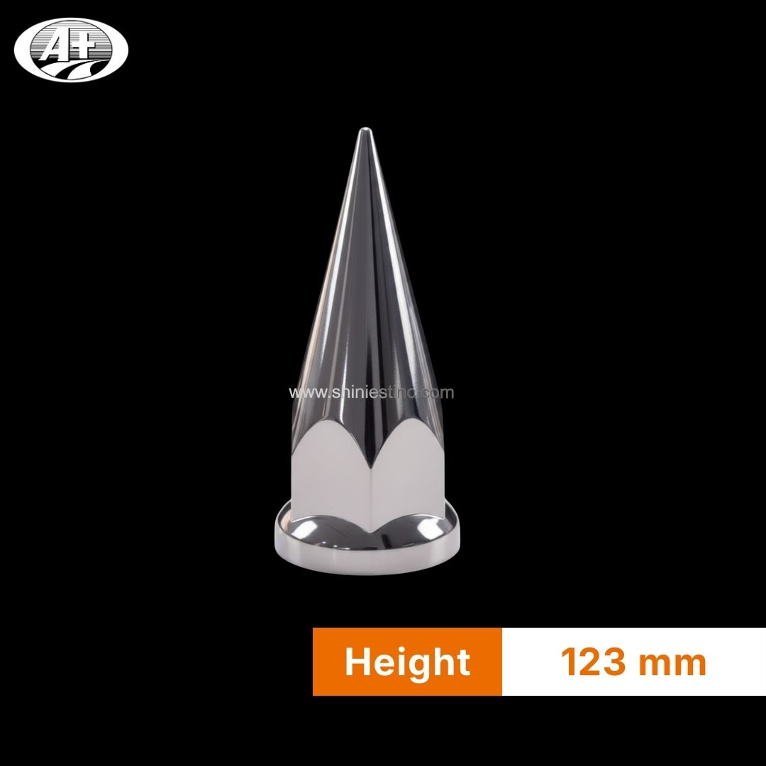 Us 22.5” ABS Chrome 33mm Spiked Nut Cover