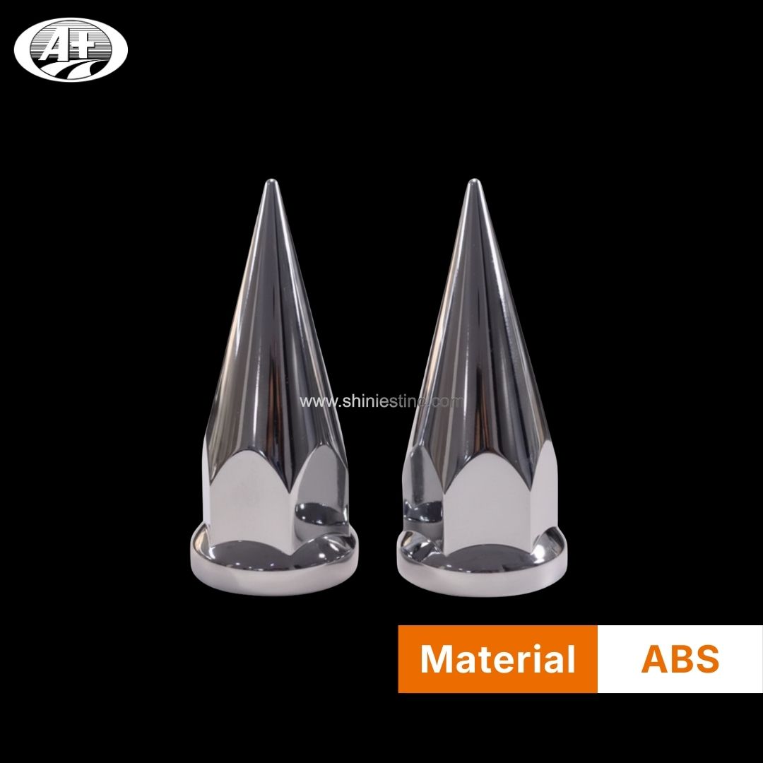 Us 22.5” ABS Chrome 33mm Spiked Nut Cover