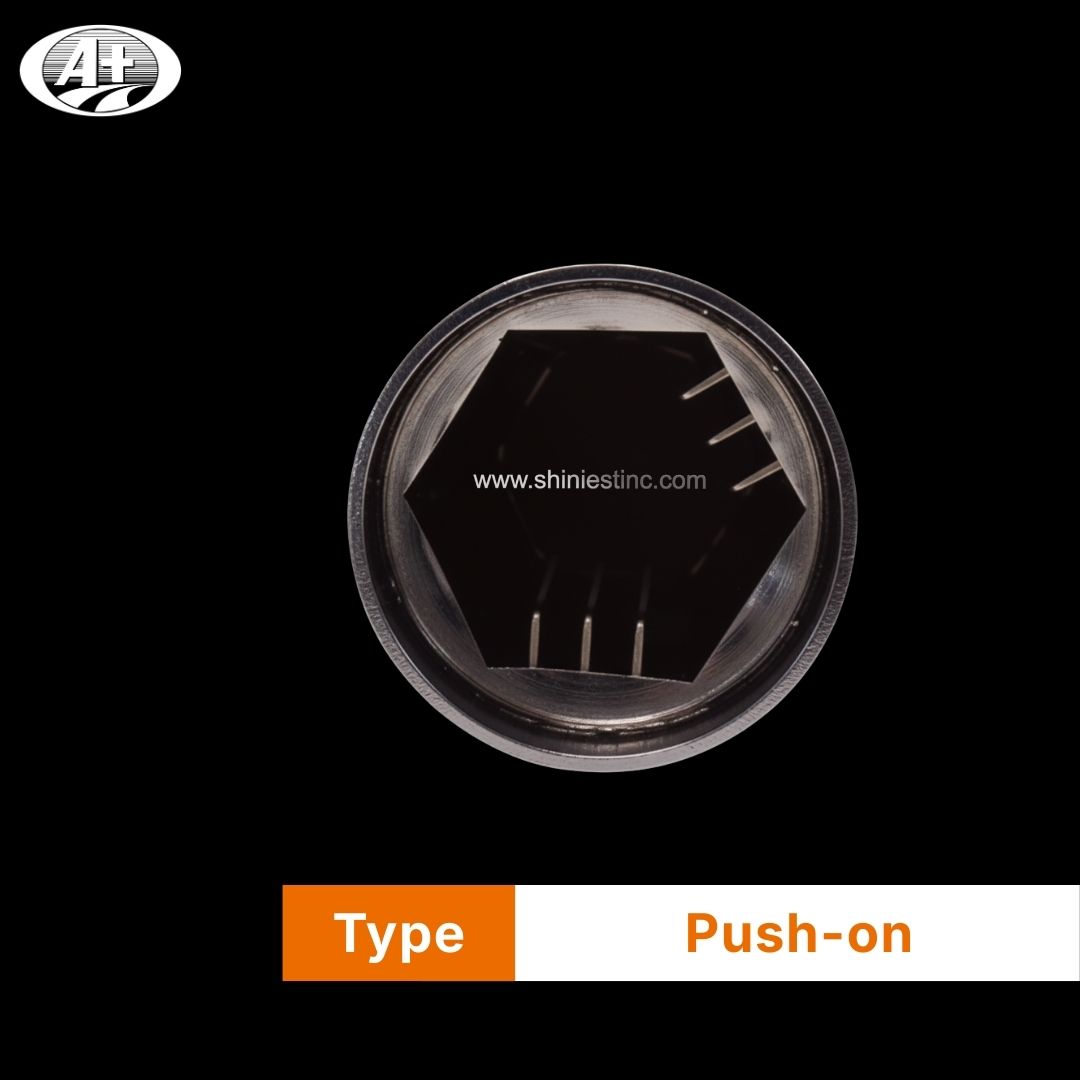 Us 22.5” ABS Chrome 33mm Spiked Nut Cover