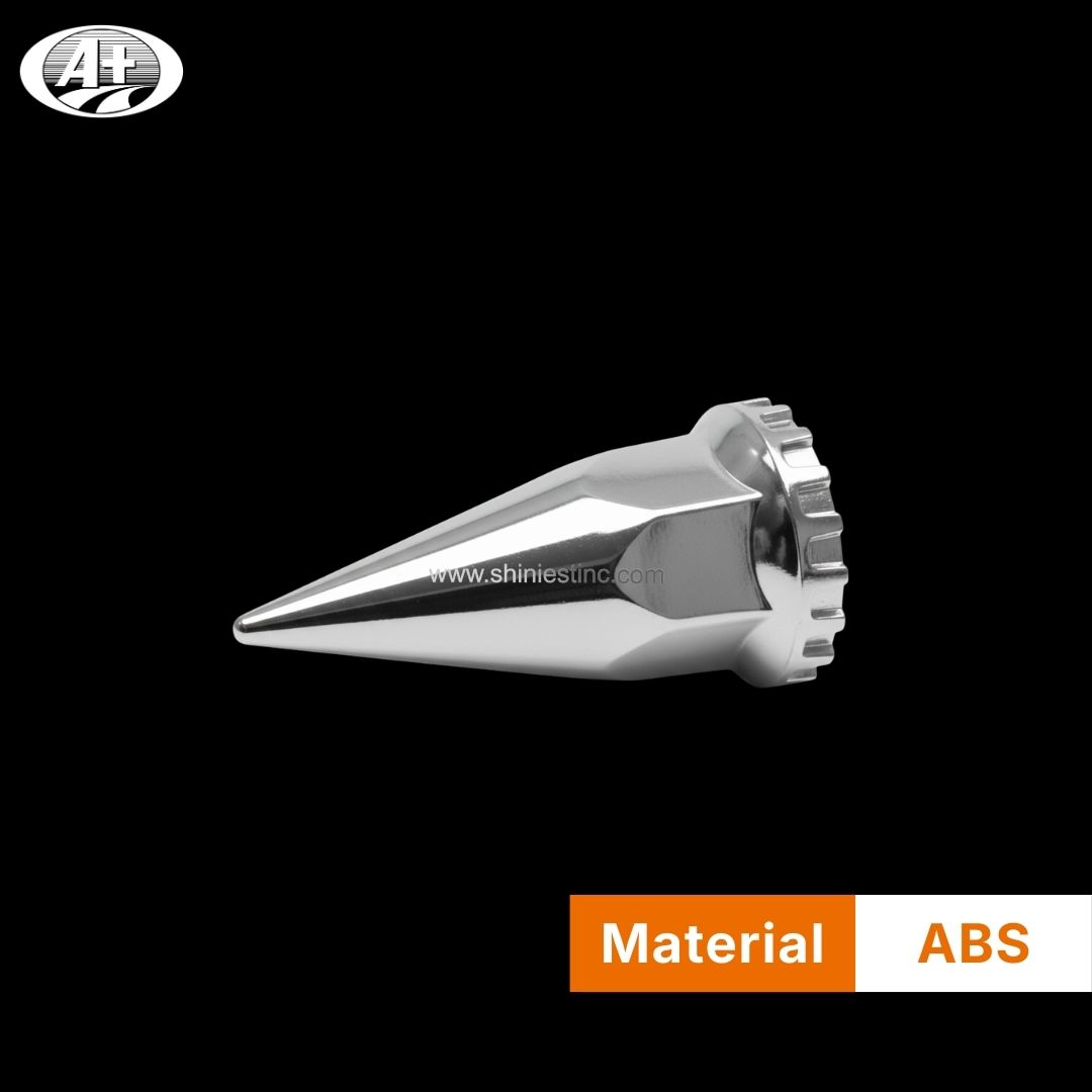 Us 22.5” ABS Chrome 33mm Flanged Spiked Nut Cover