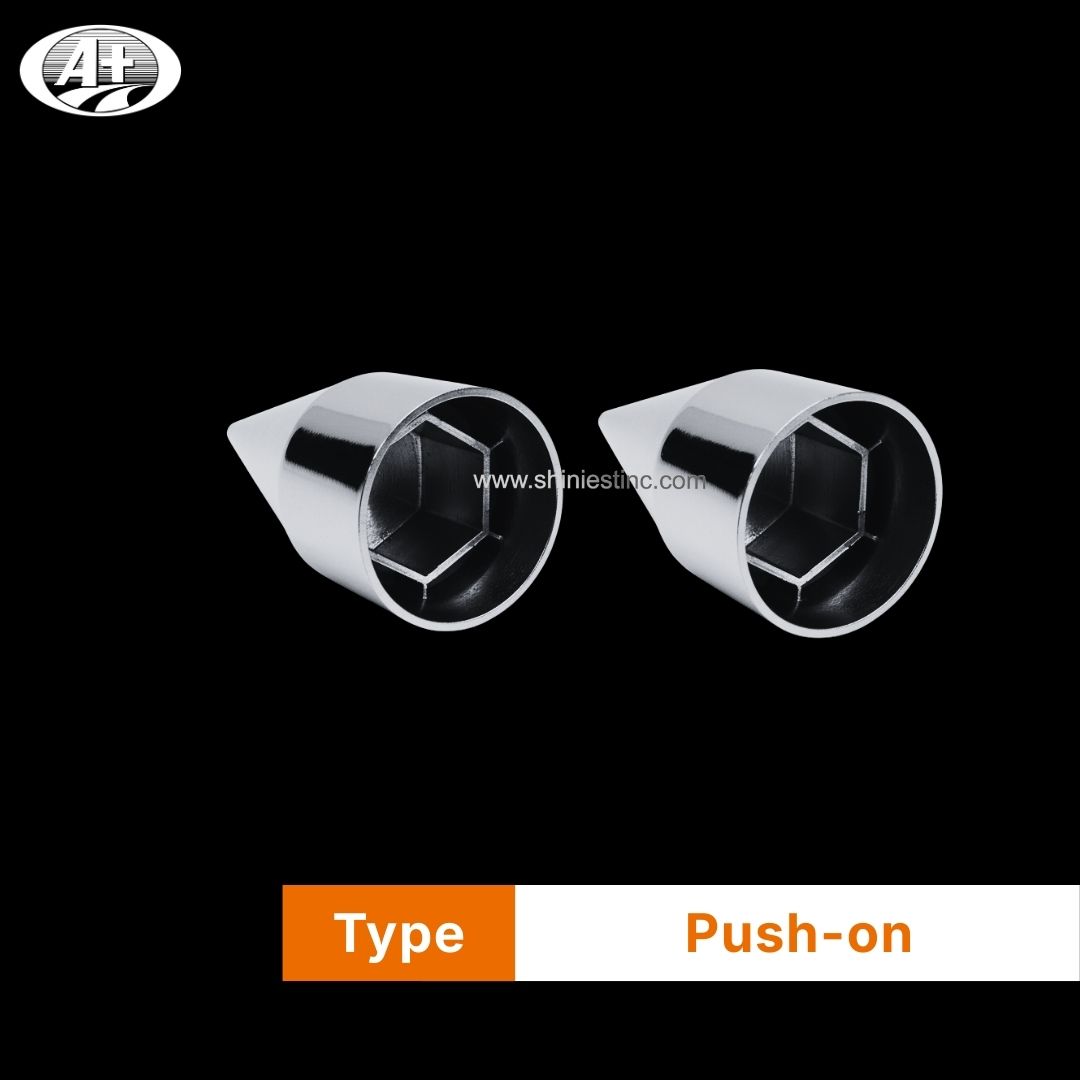 Us 22.5” ABS Chrome 33mm Conical Nut Cover