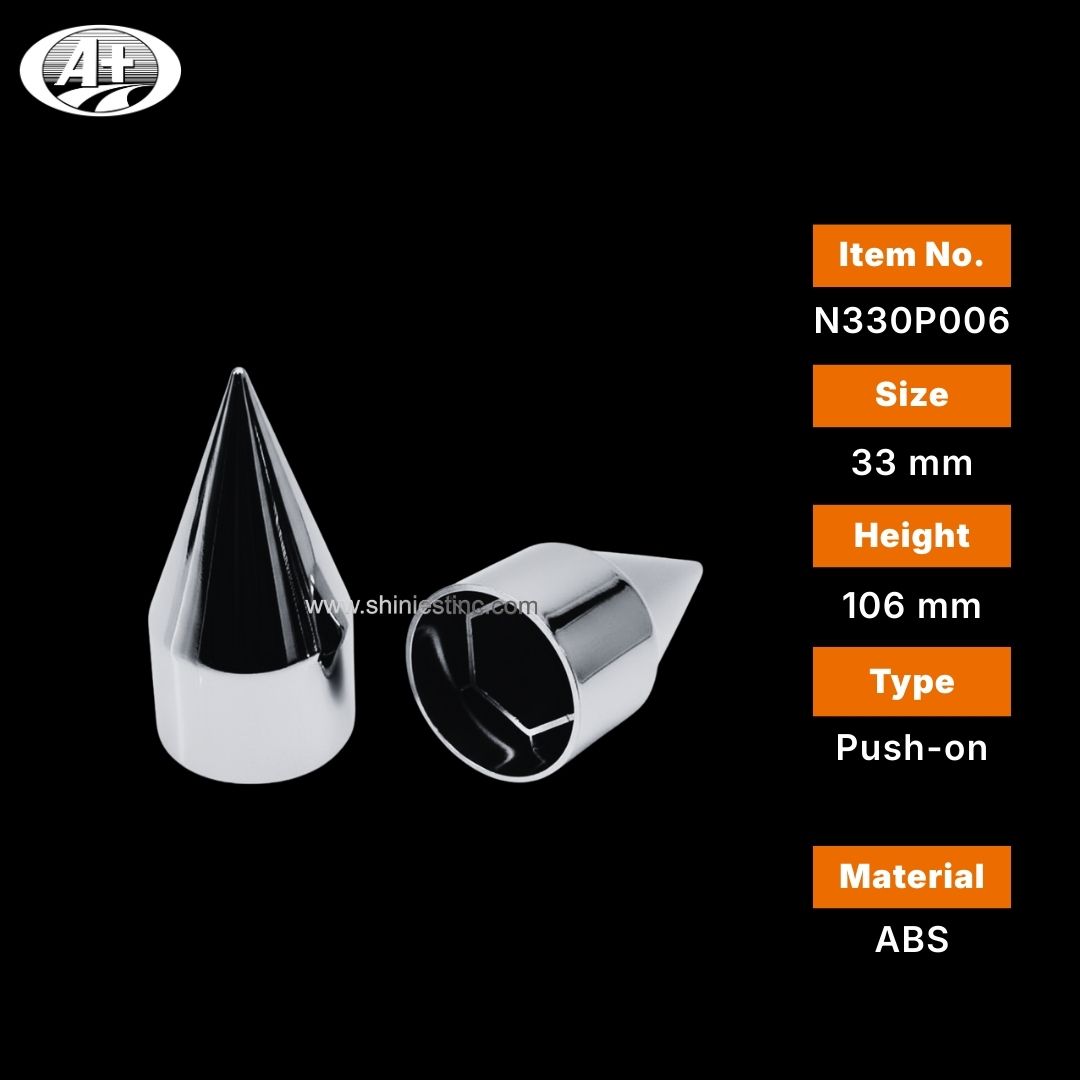 Us 22.5” ABS Chrome 33mm Conical Nut Cover