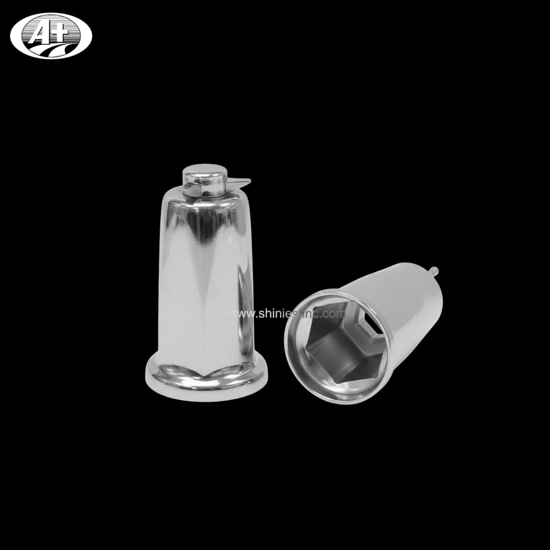 Us 22.5” ABS Chrome 33mm Flanged Round Nut Cover